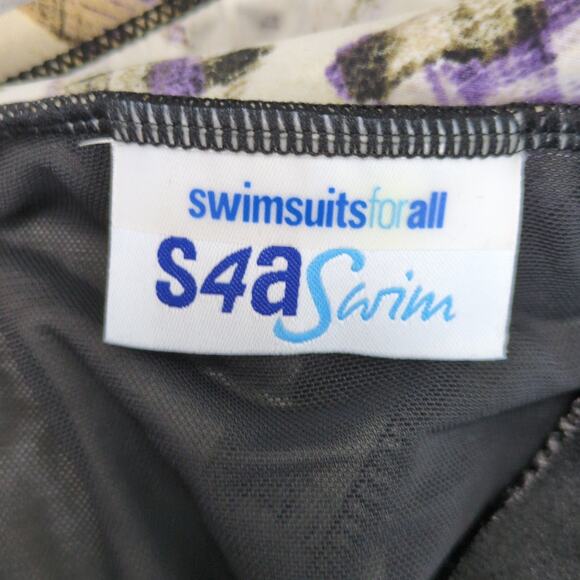 NWT Swimsuits For All Women's Plus 18 Tiered Frill One-Piece Bathing Swim Suit - Picture 5 of 6